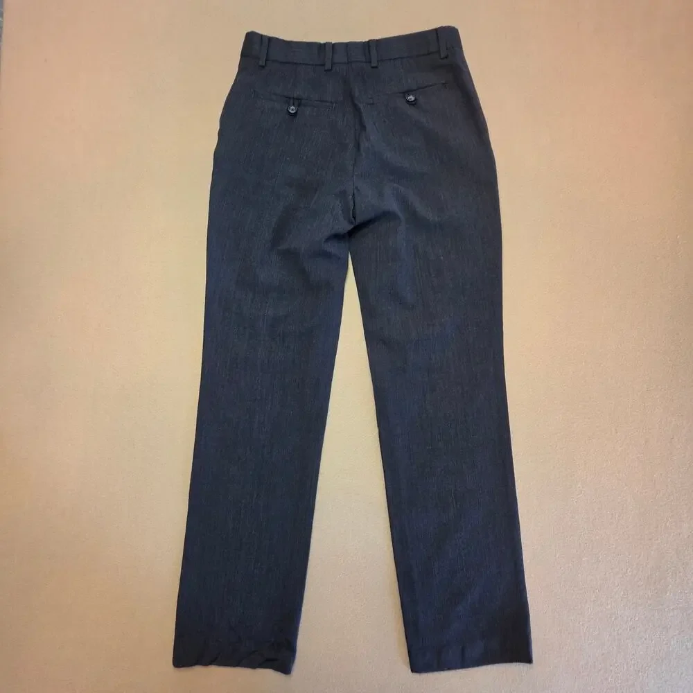 Banana Republic Tailored Fit 100% Wool Dress Pants Charcoal Sz 29x32